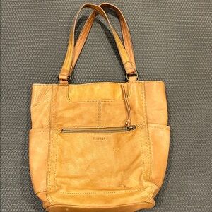 Marmot Caramel Leather Tote Bag